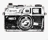黑白相机相机手绘高清图片