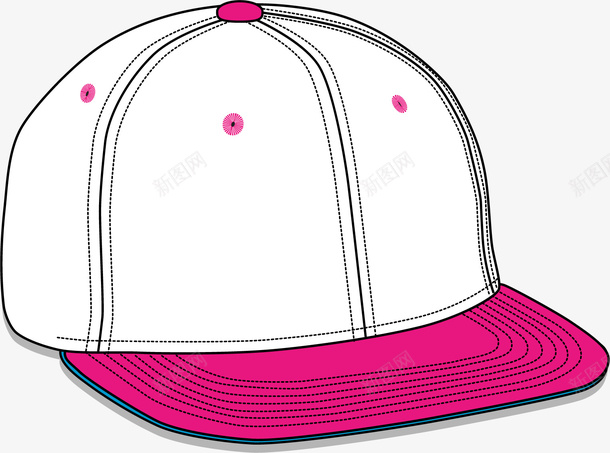 粉白色旅游帽png免抠素材_新图网 https://ixintu.com 帽子 旅游帽 时尚旅游帽 棒球帽 粉白色 鸭舌帽