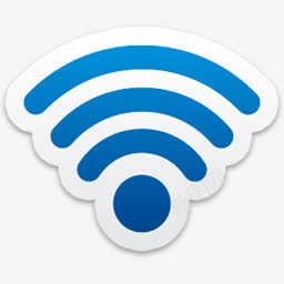 蓝色wifi信号图标图标