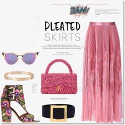 粉色筷子套粉色裙子和包包高清图片