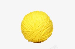 黄色毛线团素材