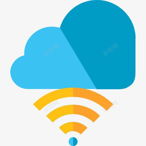 云图标png_新图网 https://ixintu.com WiFi 云 云存储 云计算 多媒体 技术 数据存储 文件存储 无线 无线连接 杂