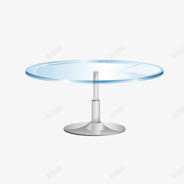玻璃圆桌png免抠素材_新图网 https://ixintu.com 圆桌 桌 桌子 玻璃 玻璃桌