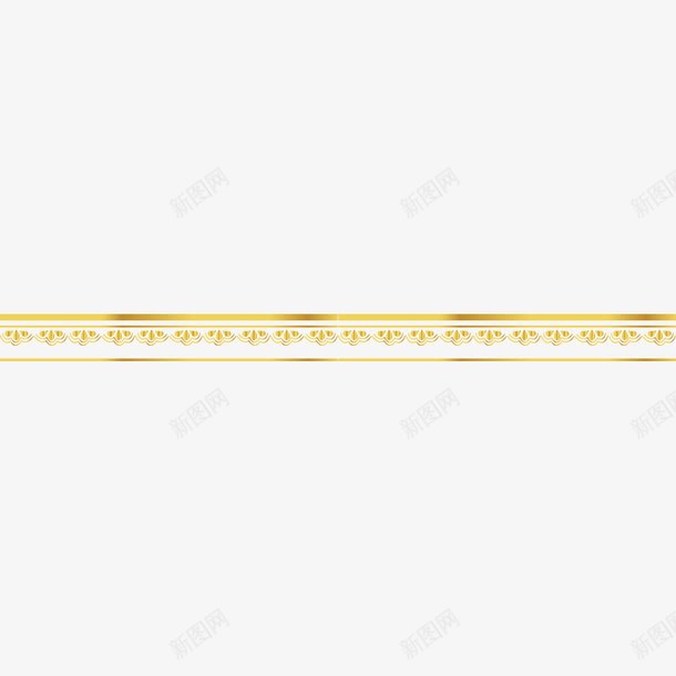 金色丝带png免抠素材_新图网 https://ixintu.com 金色素材 金色装饰图案 金色边线