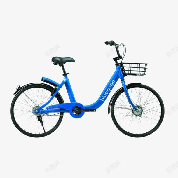 共享单车蓝色png免抠素材_新图网 https://ixintu.com 交通工具 共享单车 自行车 蓝色