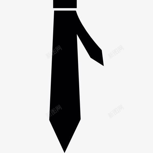 黑色领带图标png_新图网 https://ixintu.com 丝绸 围巾 时装 领带