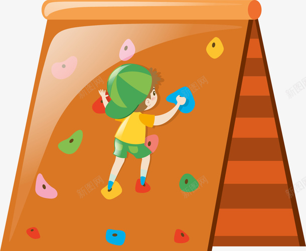 儿童节攀岩的男孩png免抠素材_新图网 https://ixintu.com 儿童节 室外攀岩 开心 攀岩的孩子 攀岩的男孩 攀岩运动 玩耍