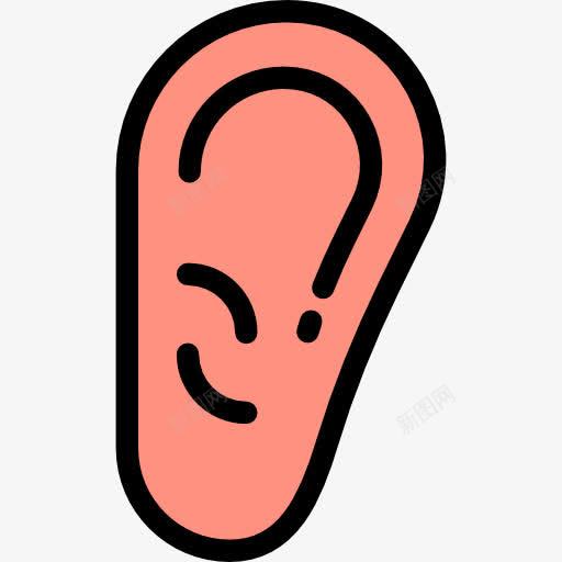 耳图标png_新图网 https://ixintu.com 医疗 听 听力 声波 声酒吧 耳朵 耳聋