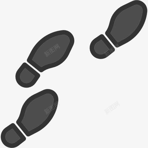 脚印图标png_新图网 https://ixintu.com 侦探 卡通鞋印 脚 脚印 证据 调查 鞋 鞋印