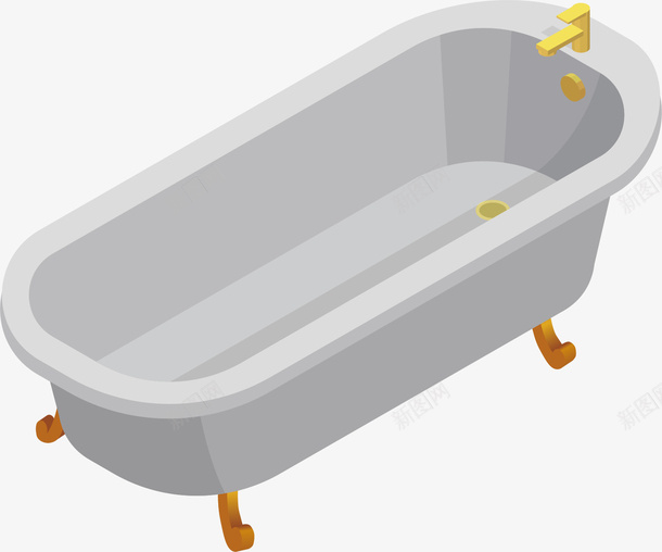 白色的浴缸矢量图ai免抠素材_新图网 https://ixintu.com 卡通手绘 抽象 泡澡 洗浴 浴缸 设计 矢量图
