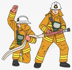 卡通消防人员卡通消防人员高清图片