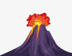 火山岩火山喷发高清图片