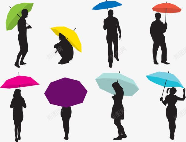 男人和女人撑伞的轮廓图png免抠素材_新图网 https://ixintu.com 剪影 女人 撑伞 男人 轮廓 雨伞