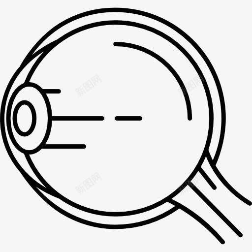 眼球的结构图标png_新图网 https://ixintu.com 医学 器官 眼 眼科 眼科医生 视力 身体部位