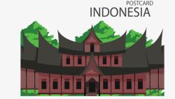 出国旅游季出国旅游印度尼西亚矢量图高清图片