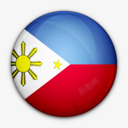 菲律宾国旗对菲律宾世界标志图标高清图片
