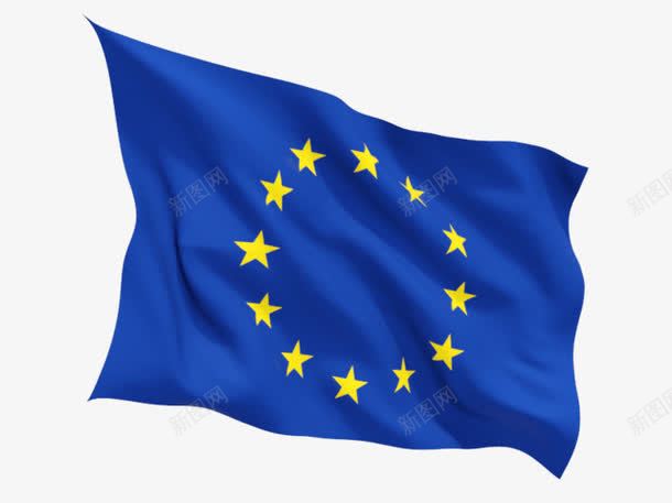 欧盟旗子png免抠素材_新图网 https://ixintu.com 卡通手绘 旗子 旗子免扣PNG图 星星 欧盟 欧盟PNG图 欧盟免扣图 蓝色