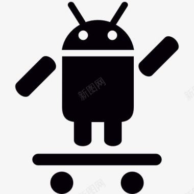 Android上滑板一手臂图标图标