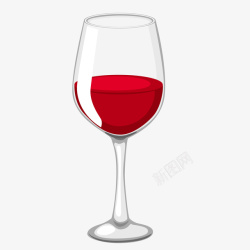 卡通葡萄酒卡通杯子里的红酒高清图片
