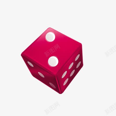 红色骰子png免抠素材_新图网 https://ixintu.com 游戏 玩具 立体 筛子 红色