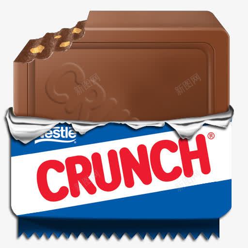 紧缩直板的图标png_新图网 https://ixintu.com CRUNCH牌巧克力 Crunch 包装袋 坚果巧克力 夹心巧克力 巧克力 矢量图形 紧缩 被咬过的巧克力 被撕开的包装袋 锡纸包装袋