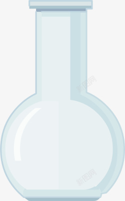 烧瓶化学圆底烧瓶矢量图高清图片