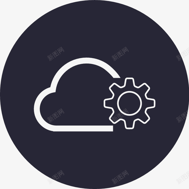 云端管理矢量图图标eps_新图网 https://ixintu.com 云端管理 矢量图 管理logo