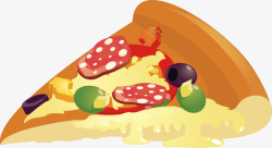 意大披萨一块意式美食披萨高清图片