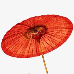 竹伞红色舞台伞高清图片