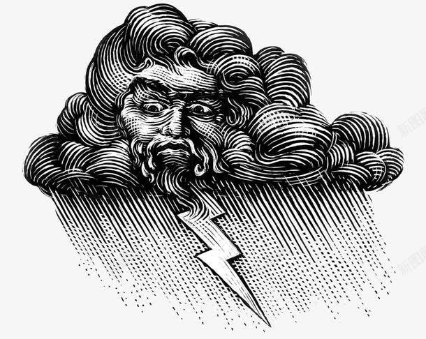 古希腊雷神雕像png免抠素材_新图网 https://ixintu.com 希腊神话 希腊神话人物 暴风雨 雕像 雨神