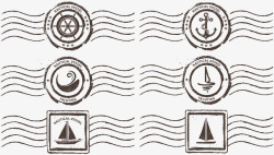 橡皮章素材邮票标志图标高清图片