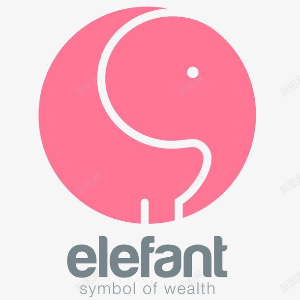 企业标志粉色logo图标png_新图网 https://ixintu.com EPS 创意 创意logo 太极logo 太极图 抽象 标志 标志图标 标签 标识 版式 粉色