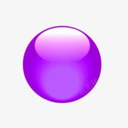 紫色立体水晶球素材