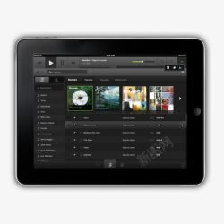 程序黑色iPad音乐播放界面高清图片