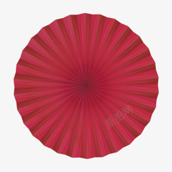 圆形雕花红色圆形微立体图案折纸高清图片