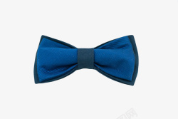 蓝色高贵捆绑着的西装领结实物素材
