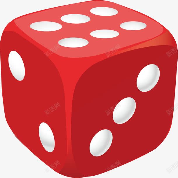 创意红骰子png免抠素材_新图网 https://ixintu.com 创意 正方体 矢量素材 红色 骰子