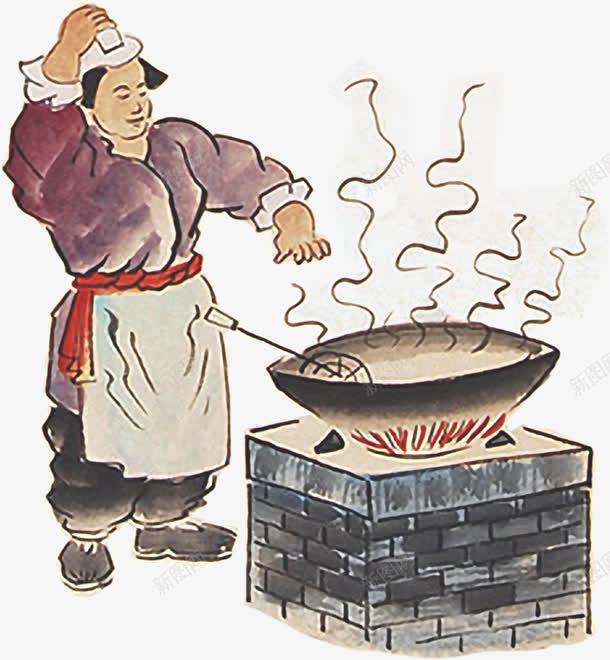 烹饪元素png免抠素材_新图网 https://ixintu.com 大锅 插图 煮饭