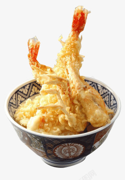 美味日式炸虾素材