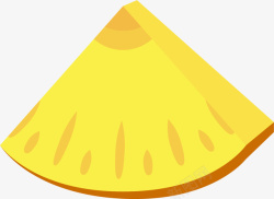 切片三角形菠萝素材