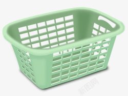 塑料篮子塑料洗衣篮高清图片