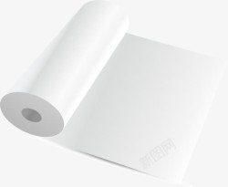白色卫生纸一卷卫生纸高清图片