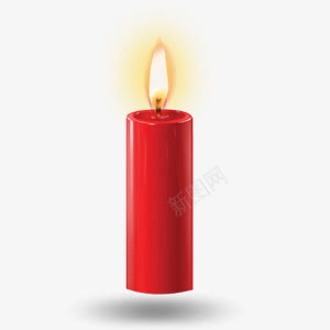 点燃的蜡烛png免抠素材_新图网 https://ixintu.com 火焰 火焰喷射 红色 蜡烛