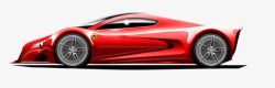 赛车实物红色Ferrari高清图片