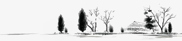 水墨风格创意树木合成png免抠素材_新图网 https://ixintu.com 创意 合成 树木 水墨 风格