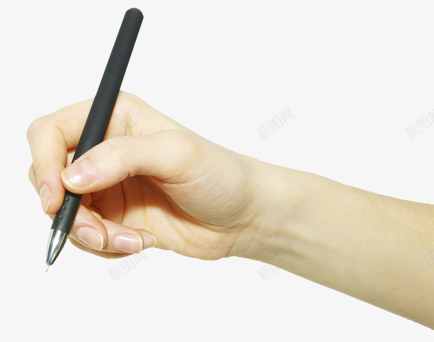 手握黑色圆珠笔png免抠素材_新图网 https://ixintu.com 书写 写 写字 圆珠笔 学习 手 拿着 拿笔 握笔 握笔姿势 笔 签字 记录