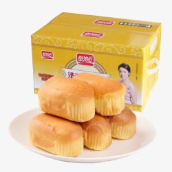 黄色糕点美味盼盼法式小面包高清图片