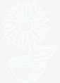 花朵png免抠素材_新图网 https://ixintu.com 太阳花 带花瓶的花 教师节 粉笔画