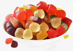 彩色橡皮糖旺仔软糖散装零食高清图片