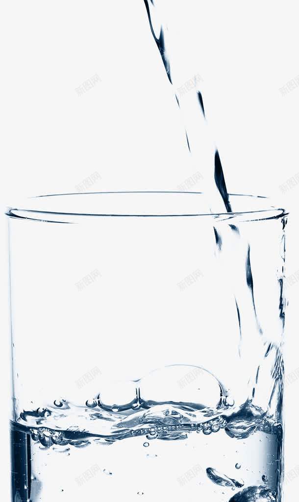 倒入水杯里的清澈的水png免抠素材_新图网 https://ixintu.com 倒入 杯子 水波 清澈的水